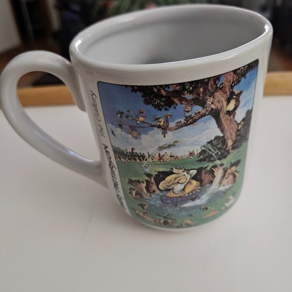 vintage Gary Patterson the gallery 3d golf coffee mug 1996